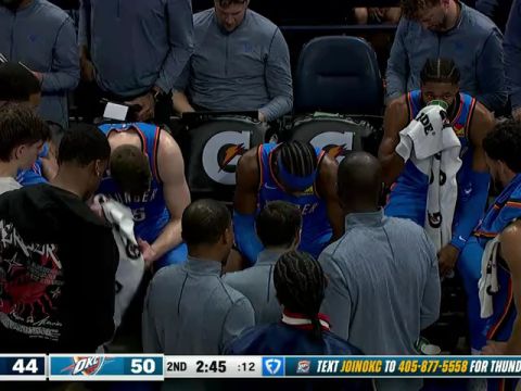 NBA常规赛:奇才vs雷霆第2节中文解说回放