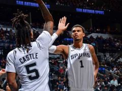 NBA常规赛战报:5战全胜!文班27+18+6+5帽马刺险胜热火 阿德巴约31+10