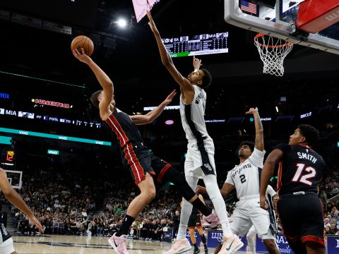 热火101-107马刺 文班亚马27+18+6豪华数据带领马刺豪取五连胜