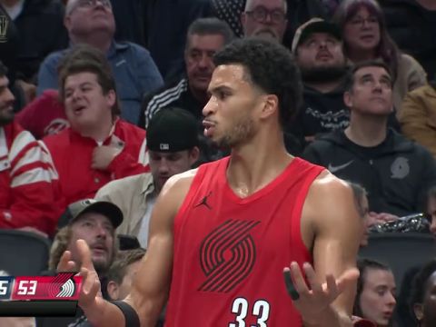 NBA杯小组赛:掘金vs开拓者第2节英文原声回放