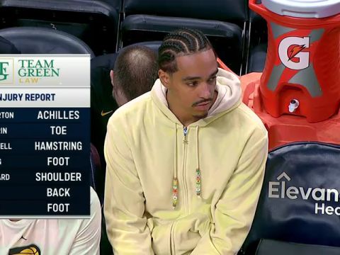 老鹰vs步行者英文原声全场回放