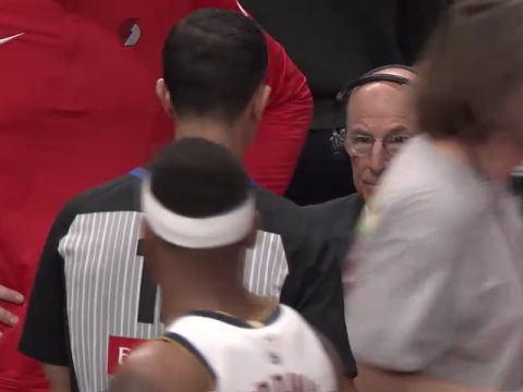 NBA杯小组赛:掘金vs开拓者英文原声全场回放