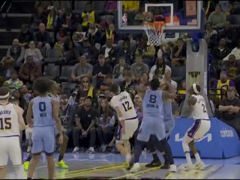 湖人vs灰熊第4节英文原声回放