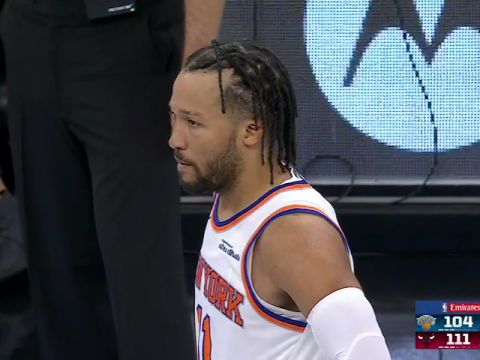 NBA杯小组赛东部C组：尼克斯vs公牛第4节英文原声回放