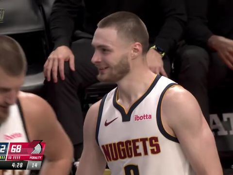 NBA杯小组赛:掘金vs开拓者第3节中文解说回放