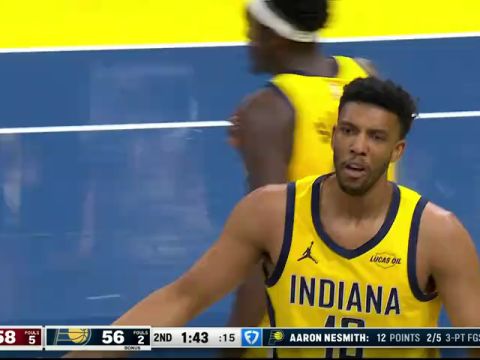 老鹰vs步行者第2节中文解说回放