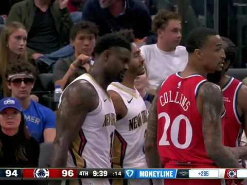 NBA杯小组赛西部B组:鹈鹕vs快船第4节英文原声回放