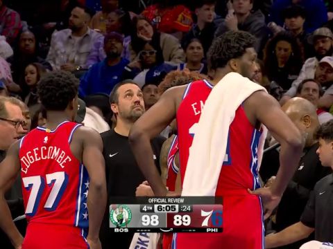 NBA杯小组赛东部B组:凯尔特人vs76人中文解说全场回放