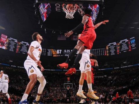 [CCTV全场集锦]🏀格兰特罚球绝杀！开拓者险胜掘金 杨瀚森未出战 约基奇准三双