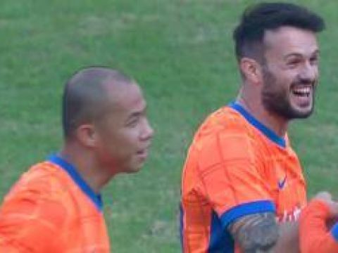 [进球视频]金靴稳了?!瓦科兜射死角打进赛季第25球！泰山1-0津门虎