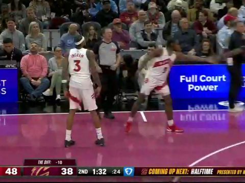 猛龙vs骑士第2节英文原声回放