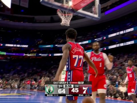 凯尔特人109-108费城 布朗32分客场复仇终结76人4连胜