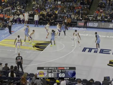 湖人vs灰熊第3节中文解说回放