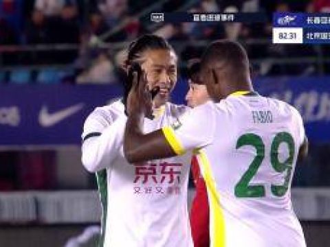 [进球视频]贺一然后蹭乌龙助攻 法比奥完成双响4-0