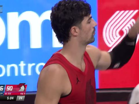 NBA杯小组赛:掘金vs开拓者第4节英文原声回放