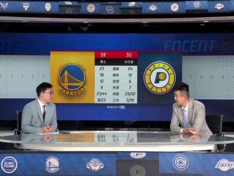 NBA常规赛：勇士vs步行者第3节中文解说回放