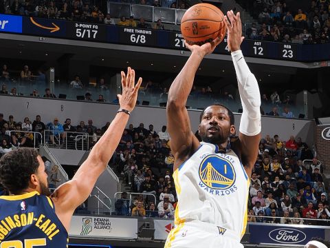 库明加vs步行者集锦 全场17+5+2凌空重扣碾压禁区