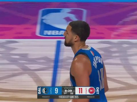 独行侠vs活塞第1节英文原声回放