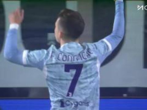 [进球视频] 尤文再下一城！孔塞桑传中造乱战！坎比亚索禁区内打门得手！