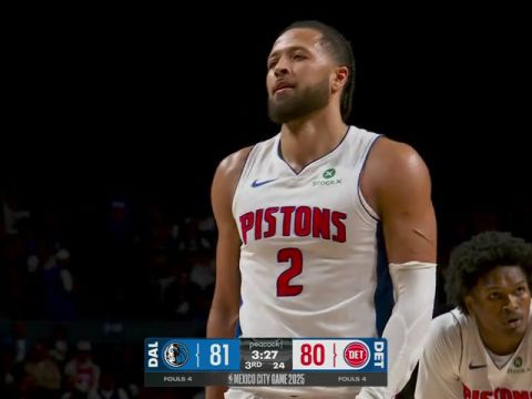 独行侠vs活塞第3节中文解说回放