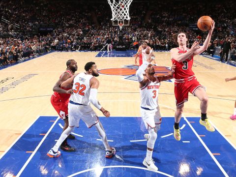 公牛116-128尼克斯 吉迪空砍三双被尼克斯破除不败金身