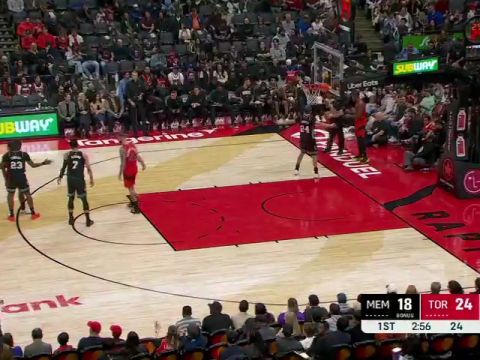 NBA常规赛：灰熊vs猛龙英文原声全场回放