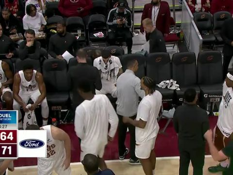 老鹰vs骑士第3节英文原声回放