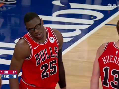 NBA常规赛：公牛vs尼克斯中文解说全场回放