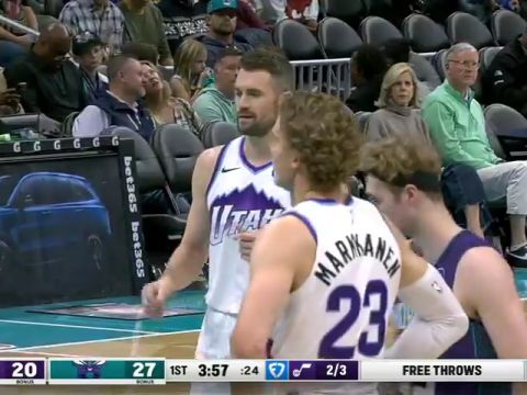 爵士vs黄蜂第1节英文原声回放