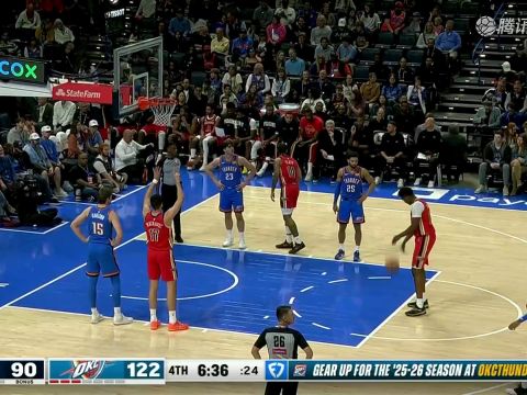 NBA常规赛：鹈鹕vs雷霆中文解说全场回放