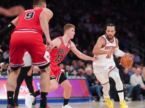 公牛vs尼克斯精华回放 吉迪空砍三双被尼克斯破除不败金身