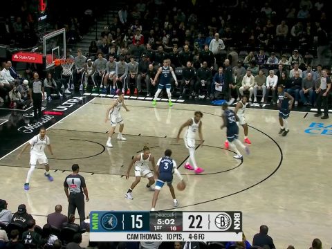 麦丹vs篮网集锦 飞天遁地拿到22分效率颇高