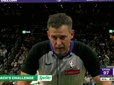 NBA常规赛：爵士vs凯尔特人第4节中文解说回放