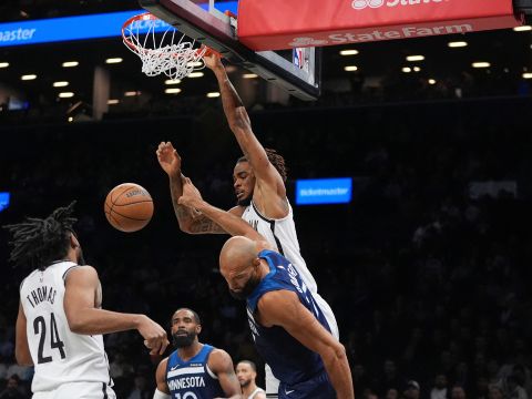 森林狼125-109篮网 森林狼末节一波流送篮网7连败