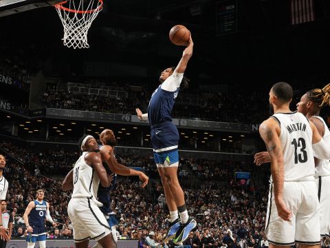 森林狼125-109篮网 森林狼末节一波流送篮网7连败