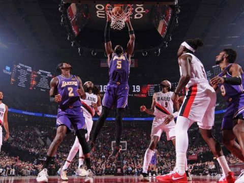 [CCTV全场集锦]🏀东里缺阵 湖人3人20+复仇开拓者迎4连胜！杨瀚森连续2场被DNP