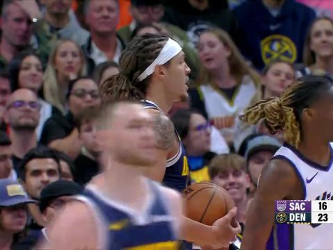 国王vs掘金第1节英文原声回放