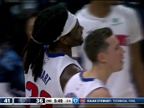 NBA常规赛：活塞vs灰熊英文原声全场回放