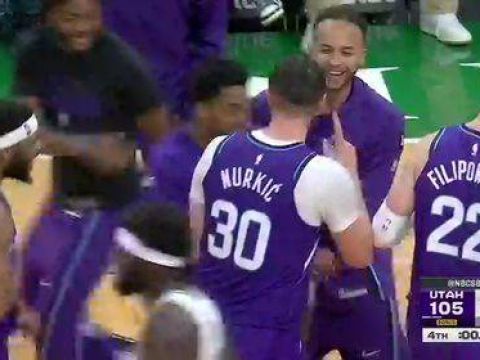 [努尔基奇绝杀]一柱擎天！努尔基奇关键板翻身放篮准绝杀！