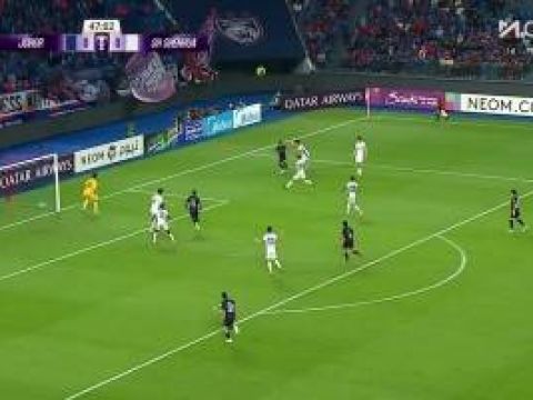 [进球视频]朱辰杰遭对方转身戏耍，霍纳桑笑纳空门！申花0-1柔佛