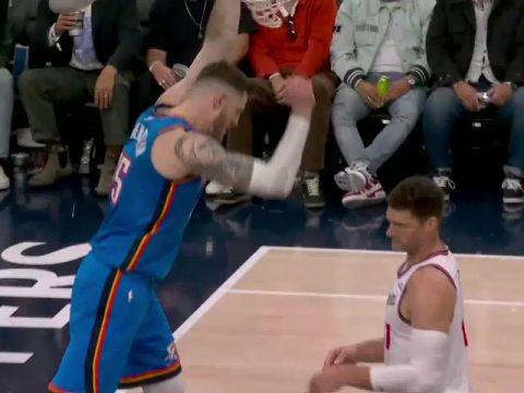 NBA常规赛：雷霆vs快船第4节中文解说回放