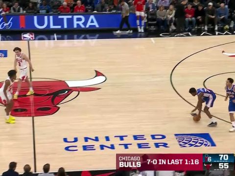 76人vs公牛第2节中文解说回放