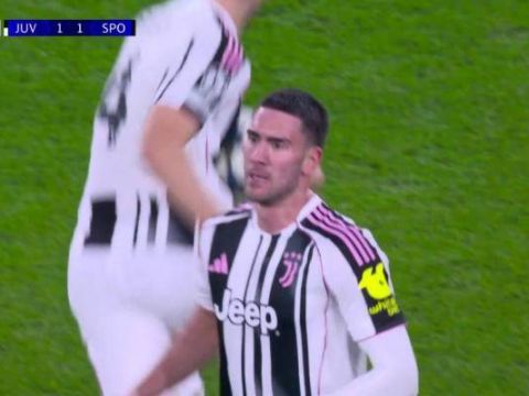 [进球视频]尤文扳平比分！弗拉霍维奇门前抢点破门