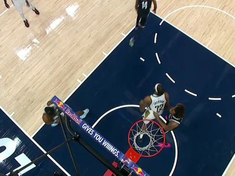 NBA常规赛：篮网vs步行者第3节英文原声回放