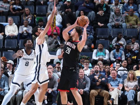 火箭vs灰熊精华回放 火箭7人得分上双客场轻取灰熊