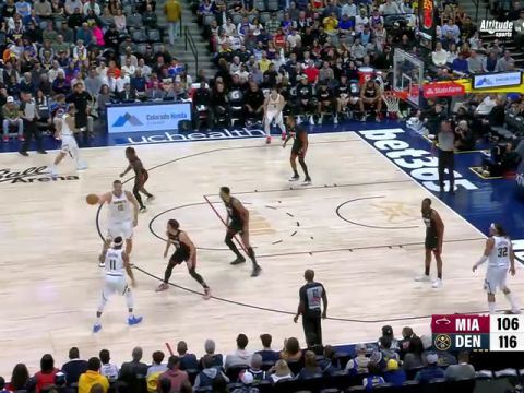 NBA常规赛：热火vs掘金中文解说全场回放