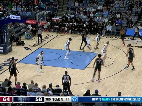 阿门vs灰熊集锦 全场28+10+7化身全能战士攻防一体