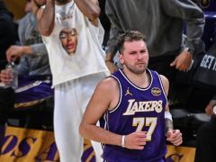 NBA常规赛战报：无詹湖人5连胜升西部第二 东契奇差1板35+三双 冲MVP+得分王