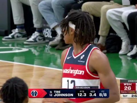 NBA常规赛：奇才vs凯尔特人英文原声全场回放