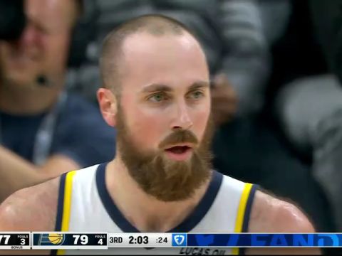 NBA常规赛：篮网vs步行者第3节中文解说回放